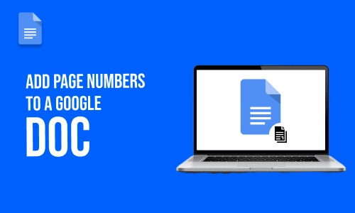 How to Add Page Numbers to a Google Doc